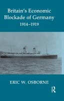 Britain's economic blockade of Germany, 1914-1919