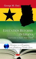 Education reforms in Ghana curriculum in junior high schools /