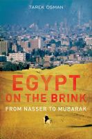 Egypt on the brink from Nasser to Mubarak /