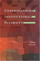 Understanding institutional diversity /