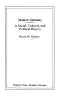 Modern Germany : a social, cultural, and political history /