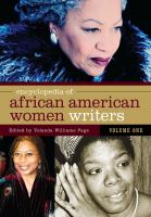 Encyclopedia of African American Women Writers [2 Volumes].