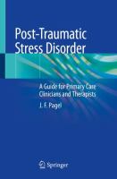 Post-Traumatic Stress Disorder A Guide for Primary Care Clinicians and Therapists /