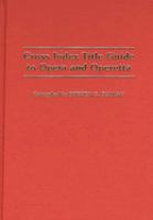 Cross index title guide to opera and operetta /