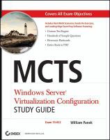 MCTS Windows server virtualization configuration study guide (exam 70-652) /