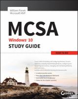 MCSA Windows 10 Study Guide : Exam 70-698.