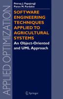 Software engineering techniques applied to agricultural systems an object-oriented and UML approach /