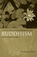 One Korean's approach to Buddhism : the mom/momjit paradigm /