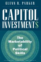 Capitol investments : the marketability of political skills /