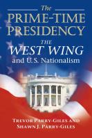 The prime-time presidency : The West Wing and U.S. nationalism /