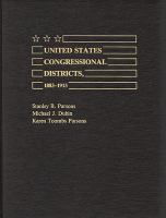 United States congressional districts, 1883-1913 /