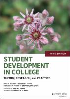 Student development in college theory, research, and practice /