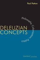 Deleuzian concepts : philosophy, colonization, politics /