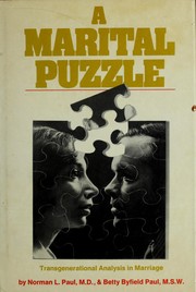 A marital puzzle : transgenerational analysis in marriage counseling /