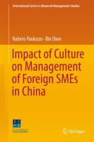 Impact of culture on management of foreign SMEs in China