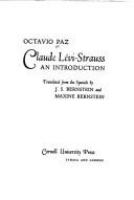 Claude Lévi-Strauss; an introduction. /