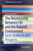 The relationship between FDI and the natural environment facts, evidence and prospects /