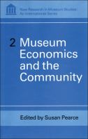 Museum Economics and the Community.