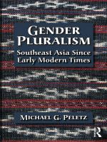 Gender pluralism southeast Asia since early modern times /