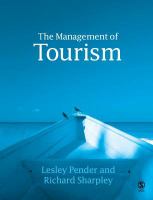 The Management of Tourism.