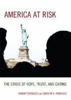 America at risk the crisis of hope, trust, and caring /