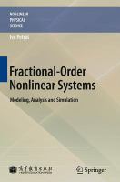 Fractional-Order Nonlinear Systems Modeling, Analysis and Simulation /