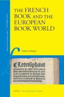 The French Book and the European Book World.