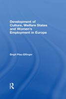 Development of Culture, Welfare States and Women's Employment in Europe.