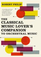 The classical music lover's companion to orchestral music /