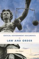 Critical government documents on law and order