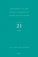 Research in the Social Scientific Study of Religion, Volume 21.