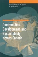 Communities, Development, and Sustainability across Canada.