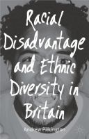 Racial disadvantage and ethnic diversity in Britain /