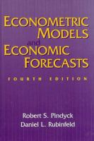 Econometric models and economic forecasts /