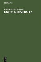 Unity in Diversity : Papers Presented to Simon C. Dik on His 50th Birthday.