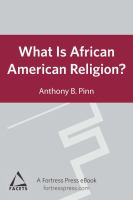 What is African American religion? /