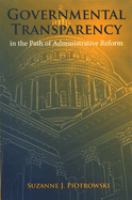 Governmental transparency in the path of administrative reform /