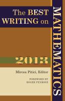 The Best Writing on Mathematics 2013.