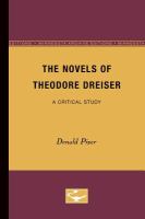 The novels of Theodore Dreiser : a critical study /