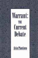 Warrant : The Current Debate.