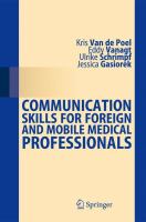 Communication skills for foreign and mobile medical professionals