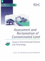 Assessment and Reclamation of Contaminated Land.