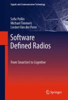 Software Defined Radios From Smart(er) to Cognitive /