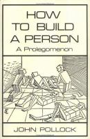 How to build a person : a prolegomenon /