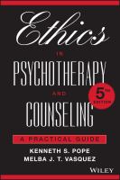 Ethics in Psychotherapy and Counseling : A Practical Guide.