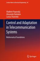 Control and Adaptation in Telecommunication Systems Mathematical Foundations /