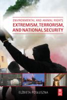 Environmental and animal rights extremism, terrorism, and national security