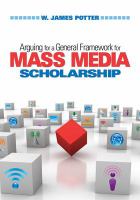 Arguing for a general framework for mass media scholarship