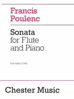 Sonata for flute and piano /