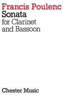 Sonata for clarinet and bassoon /